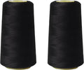 Sewing Thread Cone Set, 2 Pack Serger Thread, 3000 Yards Each, All Purpose by Unknown