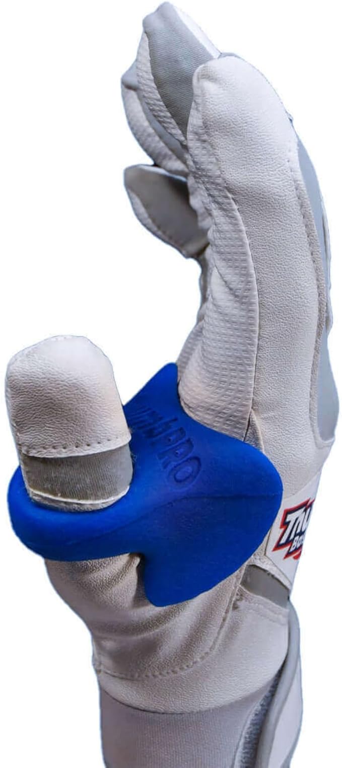 ThumbPRO Baseball Thumb Guard - Batting Aid & Grip Enhancer - Reduces Sting, Improves Swing - for Baseball & Softball - All Levels, Left/Right Hand - 3 Sizes