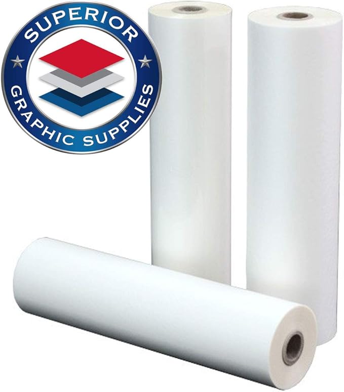 Superior Graphic Supplies PET Laminating Film Roll Premium Quality 18 Inches X by Superior+Graphic+Supplies