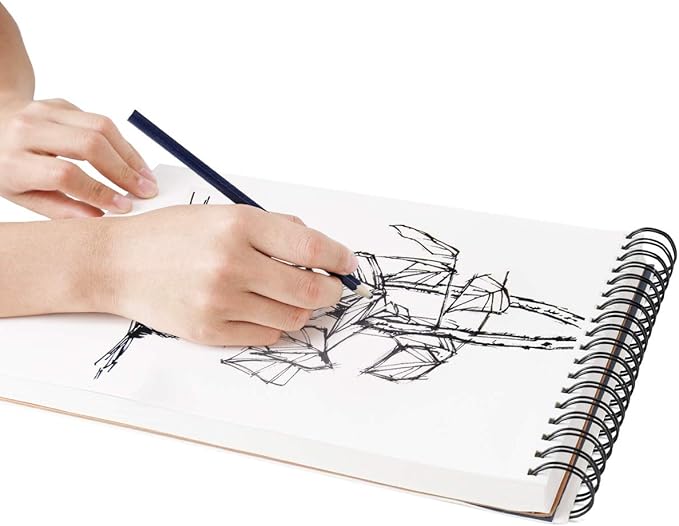 Bachmore Sketchpad 9X12 Inch, 100 Sheets of TOP Spiral Bound Sketch Book - Image 5