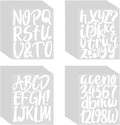 Outus 576 Pieces 8 Sheets Letters Stickers Self Adhesive Vinyl Letter Alphabet by Outus