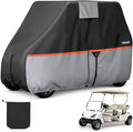 VEVOR Golf Cart Cover, Full Coverage 2+2/4 Passenger Golf Cart, 420D Waterproof Oxford Fabric Club Car Cover Fits Most Carts Club Car, Yamaha, EZGO, Honda, Silver-Coated Layer & Three Zipper Doors