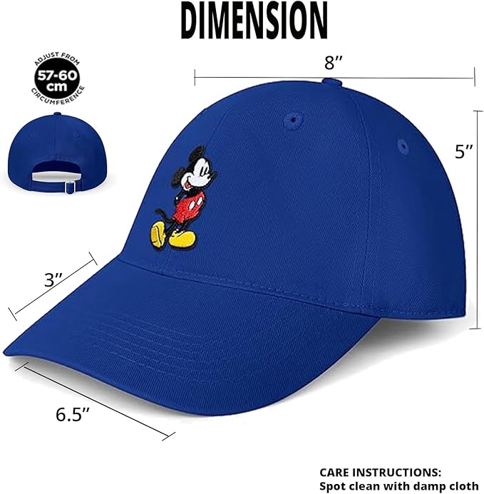 Disney Adult Baseball Cap, Mickey Mouse Adjustable Dad Hat
