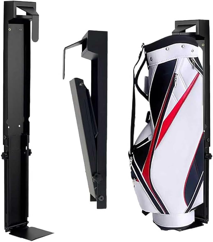 Wall-Mounted Golf Bag Storage System – Adjustable, Heavy-Duty Golf Bag Organizer Golf Storage Organizer for Residential Basement and Commercial Spaces