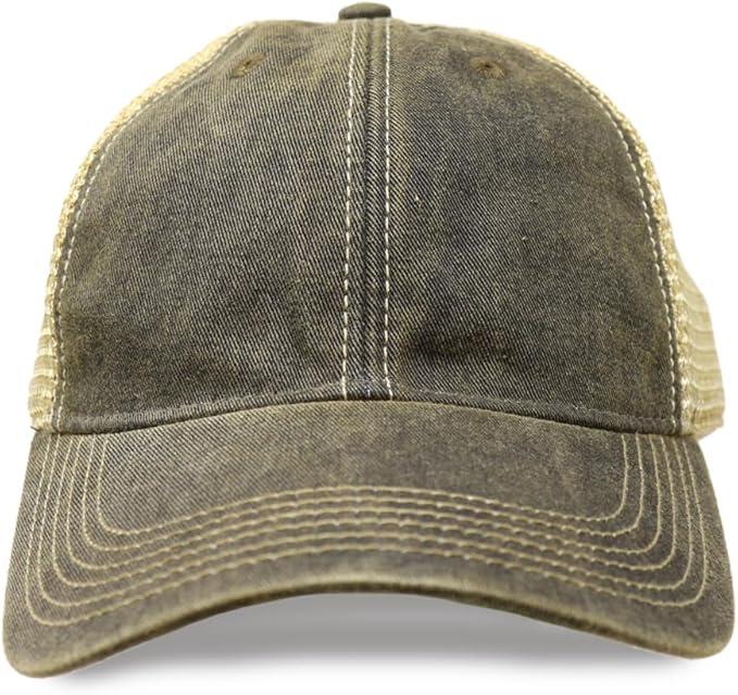 Vintage Distressed Baseball Cap – Unstructured Fit Adjustable Snapback Hat for Men & Women