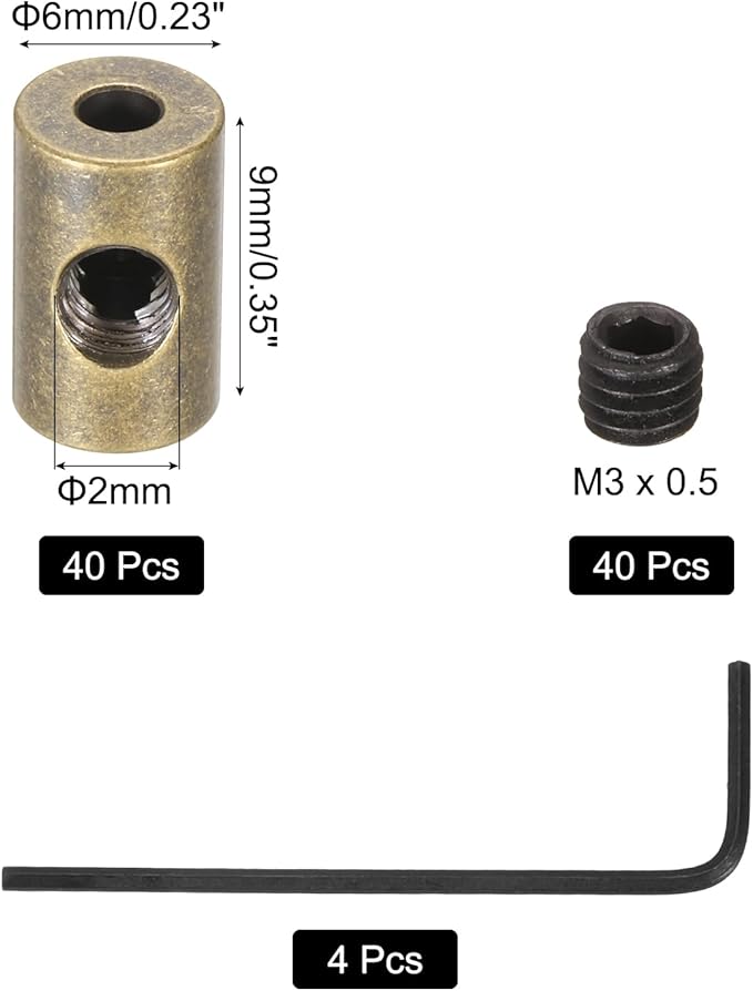 MECCANIXITY 40 Pcs Metal Locking Pin Backs, Locking Pin Keepers Clasp 9mm - Image 2