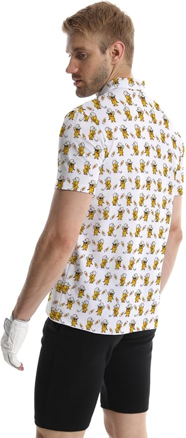Mens Golf Shirts Golf Polo Shirts for Men Short Sleeve Polo Shirts Golf Gifts