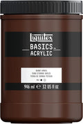 Liquitex BASICS Acrylic Paint, 946ml Jar, Burnt Umber by Liquitex