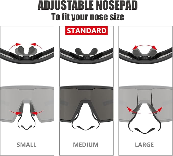Eazyrun Kids Polarized Sports Sunglasses for Age 8-12 Youth Baseball Softball Cycling Glasses UV Protection for Boy Girl