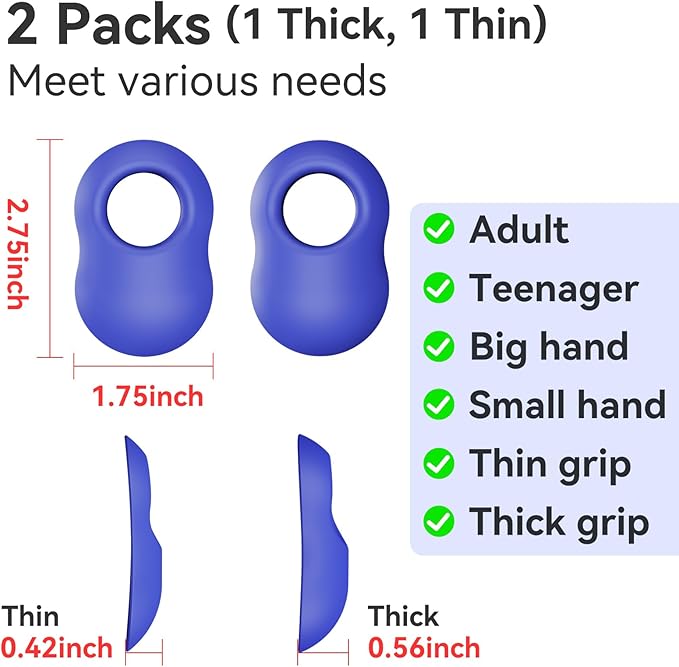 2 Pack Baseball Thumb Guard for Pro Batters, Hitter Swing Training Aid, Thumb Guard Baseball & Softball Baseball Batting Grip Baseball Accessories Baseball Training Equipment Reduce Bat Sting
