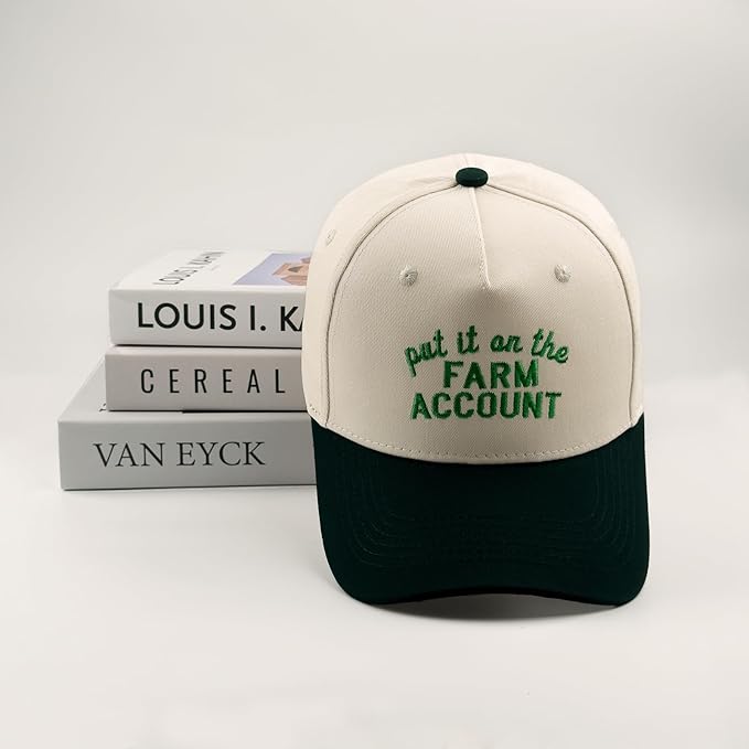 Funny Embroidered Trucker Hat, Vintage Two-Tone Cotton Baseball Cap for Men Women, Adjustable Dad Hat Gift Idea