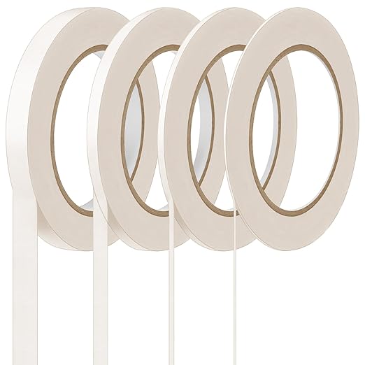 Epakh 4 Rolls Pinstripe Tape, Masking Tape in 1/16, 1/4 and 1/2 Inch Wide by Epakh