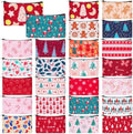 Meanplan 24 Pcs Christmas Makeup Bags Bulk Holiday Cosmetic Bag Gift