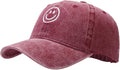 Unisex Basic Solid Baseball Cap Vintage Washed Distress Cotton Low Profile Dad Hat Adjustable Sports Hat