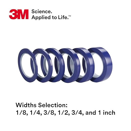 3M Vinyl Tape 471+, 1/2 in x 36 yd, 1 Roll, Fine Line Tape - Image 6