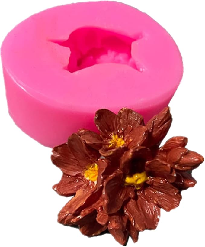 Plum Bossom Flower Silicone Soap Mold Candle Mold Fondant Chocolate Candy Cake - Image 4