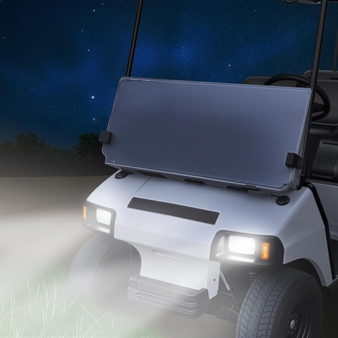 LED High Low Beam Golf Cart Light Kit for Club Car DS Golf Carts 1993-UP 12V Street Legal Light Kit with Turn Signal Wire Harness Compatible with Club Car DS for Gas and Electric