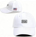 American Flag Patriotic Baseball Cap | Embroidered USA Flag 100% Cotton Adjustable Hat for Men & Women