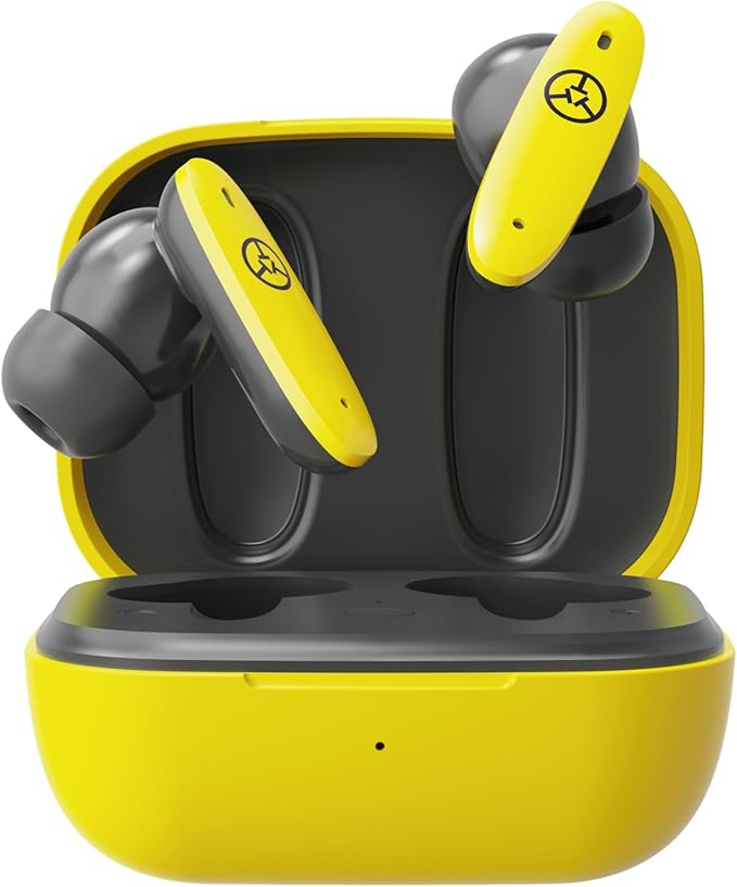 TecTecTec Team8 E Golf Earbuds - Bluetooth Golf Rangefinder Wireless Earphones with Hazard Alerts - Front/Middle/Back Green Distances - Touch Controls Golf Ball Tracker with Call Support - Yellow