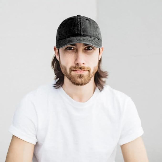 Edoneery Men Women Baseball Cap-Low Profile Adjustable Washed Cotton Golf Dad Hat