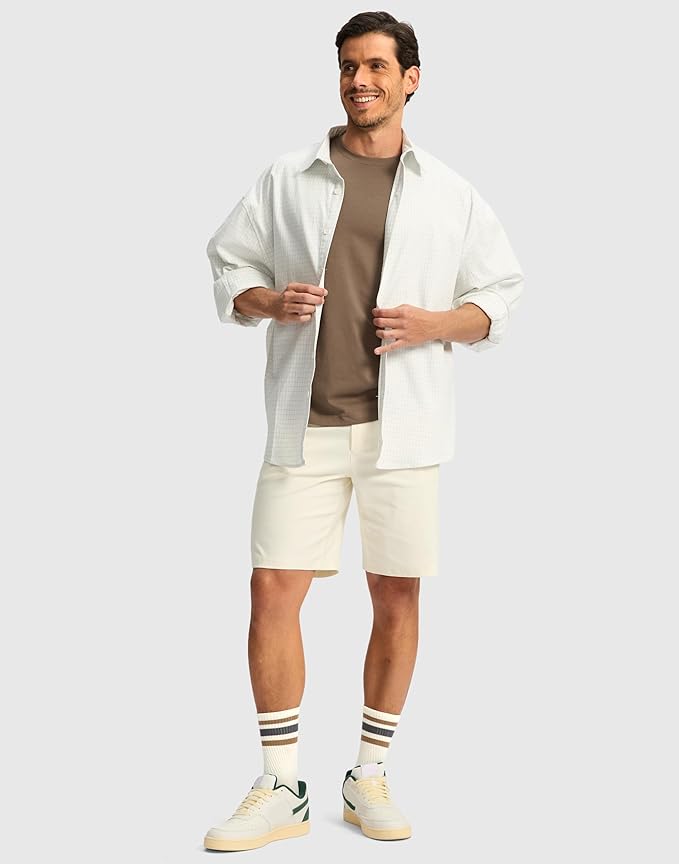 G Gradual Men's Golf Dress Shorts 5"/ 7"/ 9" Stretch Casual Work Flat Front Shorts for Men with 3 Pockets Quick Dry