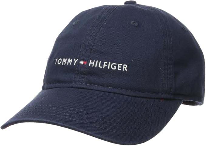 Tommy Hilfiger Men's Cotton Logo Adjustable Baseball Cap