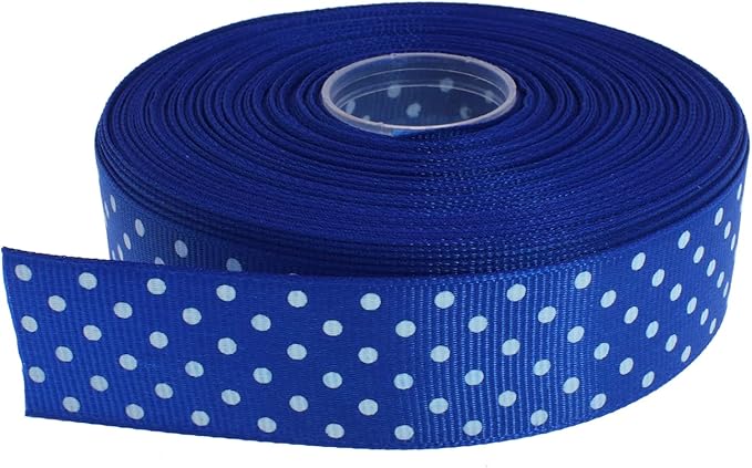 Polka Dot Grosgrain Ribbon 25 Yard Each Roll 100% Polyester by Unknown