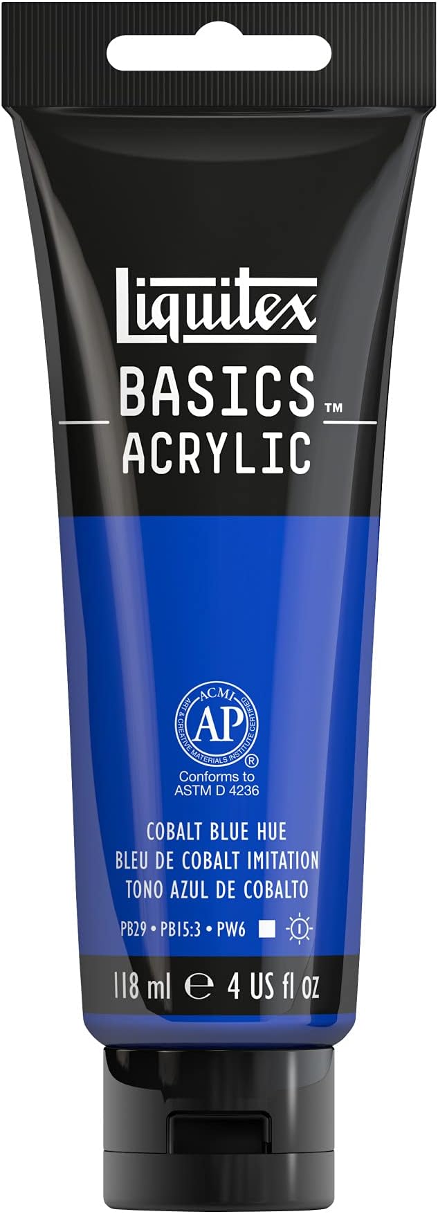 Liquitex BASICS Acrylic Paint, 118ml Tube, Cobalt Blue Hue by Liquitex