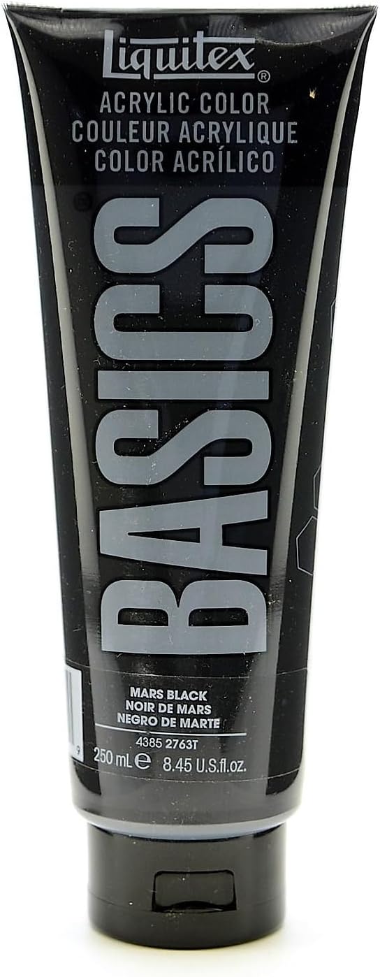 Liquitex BASICS Acrylic Paint, 250ml Tube, Mars Black by Liquitex