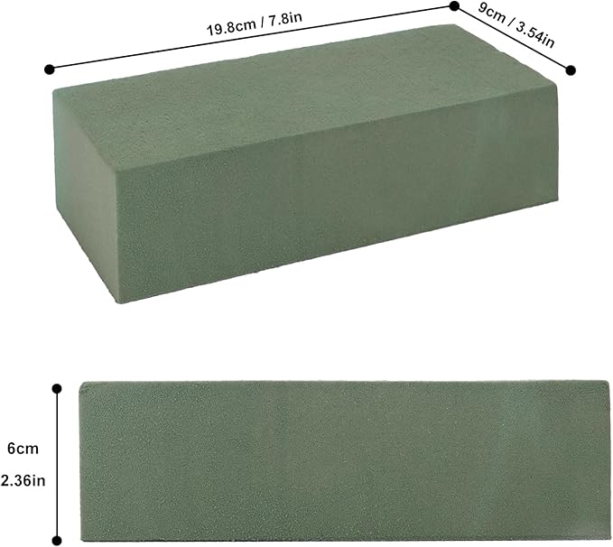 KUKLIPJIM 10 Packs Floral Foam Blocks, Dry and Wet Green Floral Foam - Image 2