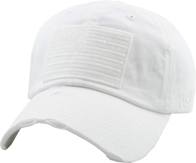 KBETHOS Flag USA America Military Thin Blue Line Thin Red Line Vintage Distressed Baseball Cap Dad Hat Unisex Adjustable…
