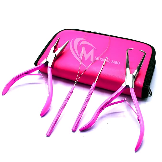 Professional Hair Extension & Beading Tool Kit Remove Plier Set by MuskalMed