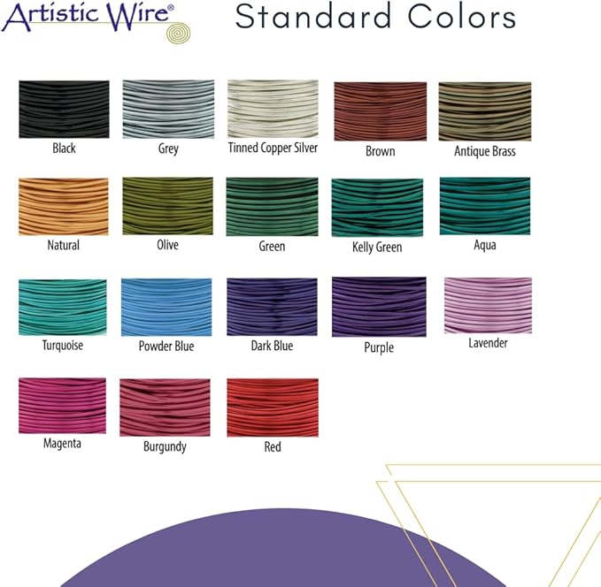 Artistic Wire, 18 Gauge Tarnish Resistant Colored Copper Craft Wire, Powder Blue - Image 6
