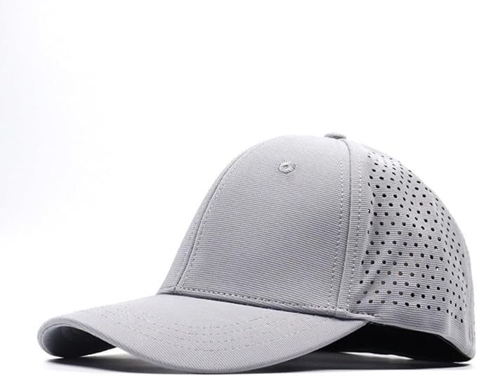 6 Panel Stretch Full Closed Baseball Caps Men's Blank Fitted Cap Curved Brim Elastic Closed Back Hat Q2426