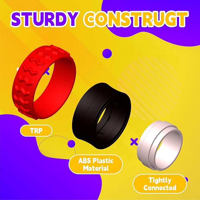 Fidget Toys Sensory Ring for Kids, Finger Spinner Rings Quiet Finger Spinne Fun - Image 2