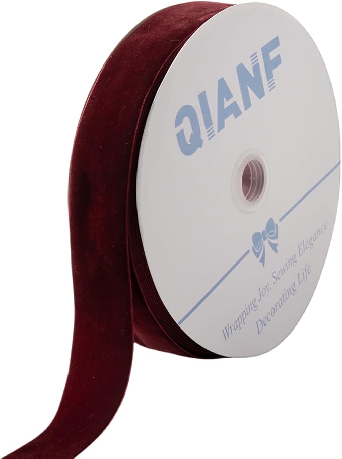 Velvet Ribbon, 1 1/2-Inch by 25-Yard Spool by QIANF