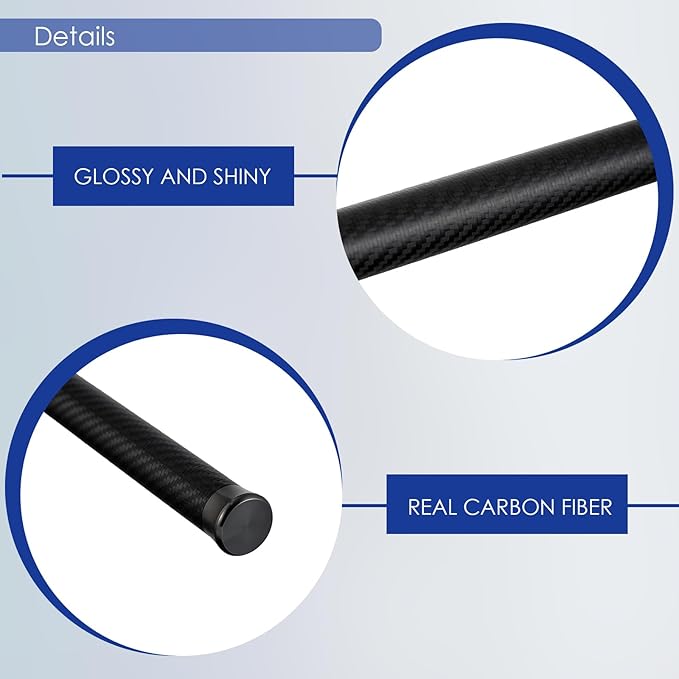 Carbon Fiber Golf Travel Bag Support Rod - Thick Anti-Impact Cover and Lightweight Travel Golf Bag Support Pole, Golf Club Travel Protection Kit