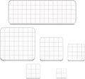 6 Pieces Stamp Blocks Acrylic Clear Stamping Blocks Tools by WeiMeet