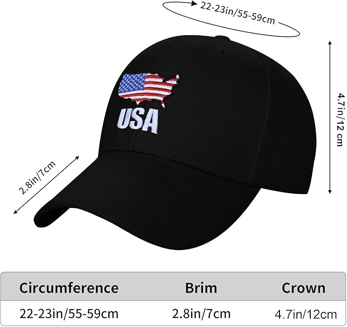 Embroidered Baseball Cap for Women Men Adjustable Baseball Hat Black Baseball Cap Trucker Hat