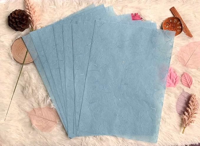 50 Sheets A4 Natural Fiber Mulberry Tree Mulberry Paper Sheets Art Tissue Washi - Image 8