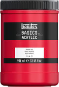 Liquitex BASICS Acrylic Paint, 946ml Jar, Primary Red by Liquitex