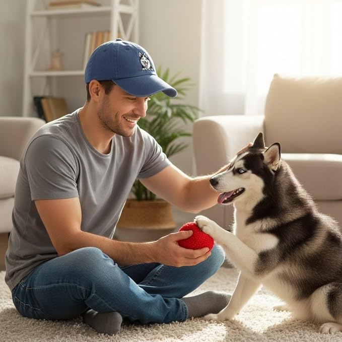Pet Dog Lover Gifts,Embroidered Dog Baseball Hats for Men Women Dad Mom