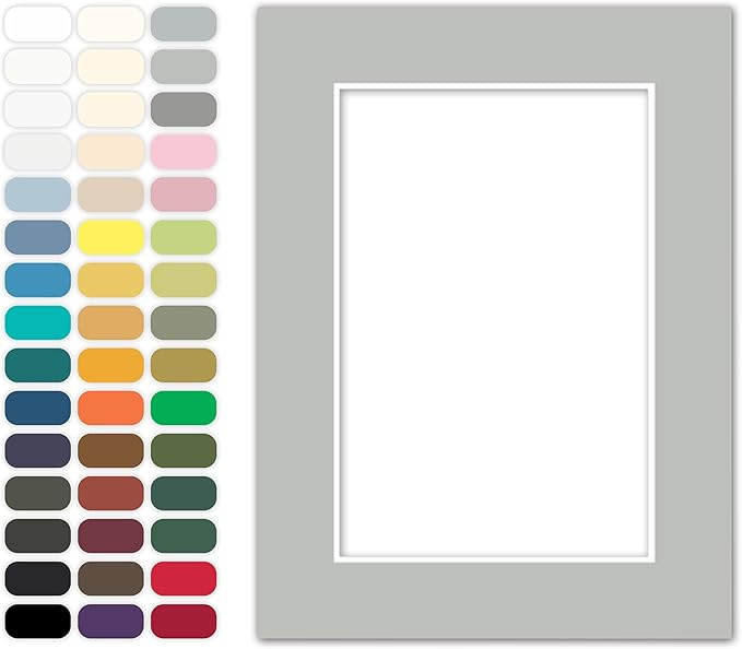 Poster Master Gray Matboard – 4-Ply Acid-Free Picture Mat Board by PosterMaster