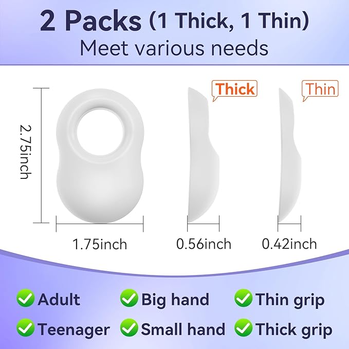 2 Pack Baseball Thumb Guard for Pro Batters, Hitter Training Aid, Thumb Guard Baseball & Softball Baseball Batting Grip Baseball Accessories Baseball Training Equipment Reduce Bat Sting