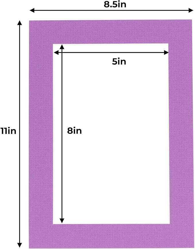 5.5x8.5 Mat for 8.5x11 Frame - Image 3