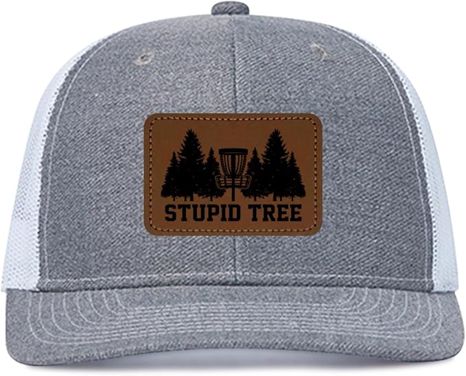 Funny Disc Golf Accessories Gifts for Men Stupid Tree Trucker Hat Golf Player Dad Trucker Hat Golf Gaming Gifts