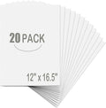 20 Pack White Foam Board 12" x 16.5", 3/16" Thickness Foam Core Baking Board by EPHECH
