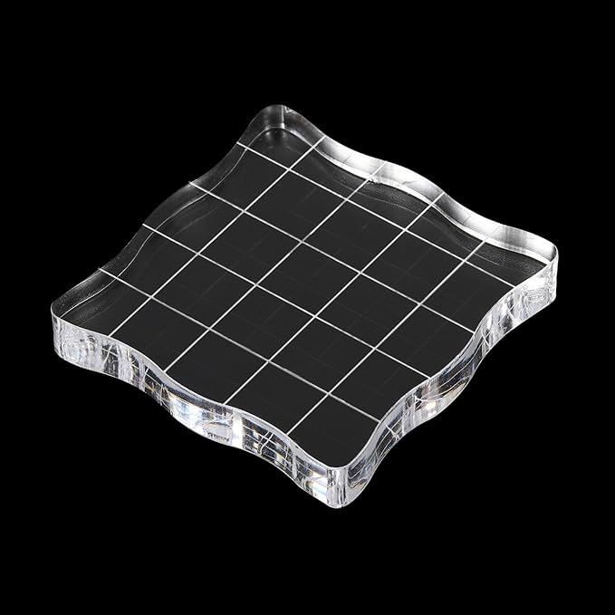 PATIKIL 2" x 2" Acrylic Stamp Block - Image 4