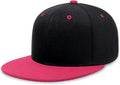 CHOK.LIDS Flat Bill Visor Classic Snapback Hat Blank Adjustable Brim High Top End Trendy Color Style Plain Tone Baseball Cap