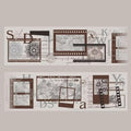 3pcs Vintage Lace Tape Cutout Art Lace Black White Stickers Roll Sticker PET by SEEKRARE